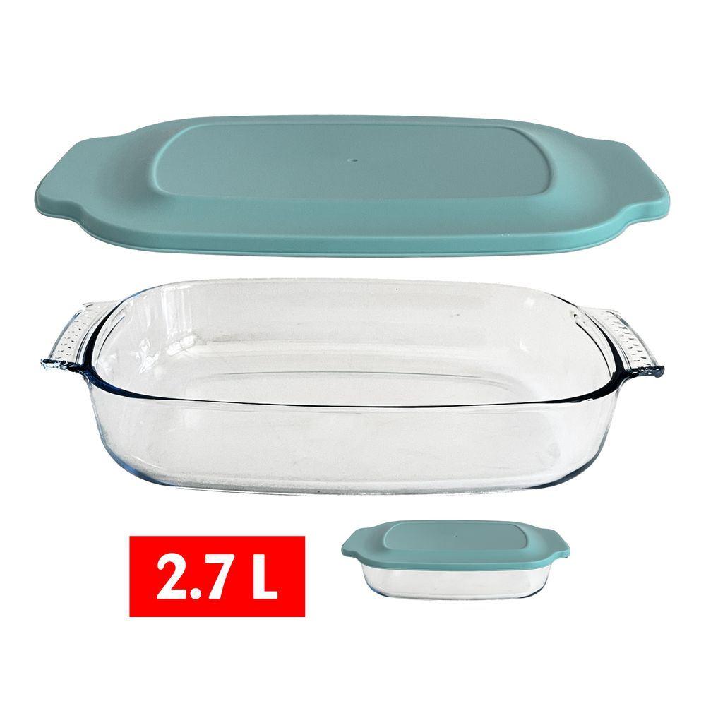 Leh 60042 Pirofila Con Coperchio 2,7L 34,4*22,3*6,1Cm - Vetro Borosilicato Trasparente - Pirofile | Mikasa