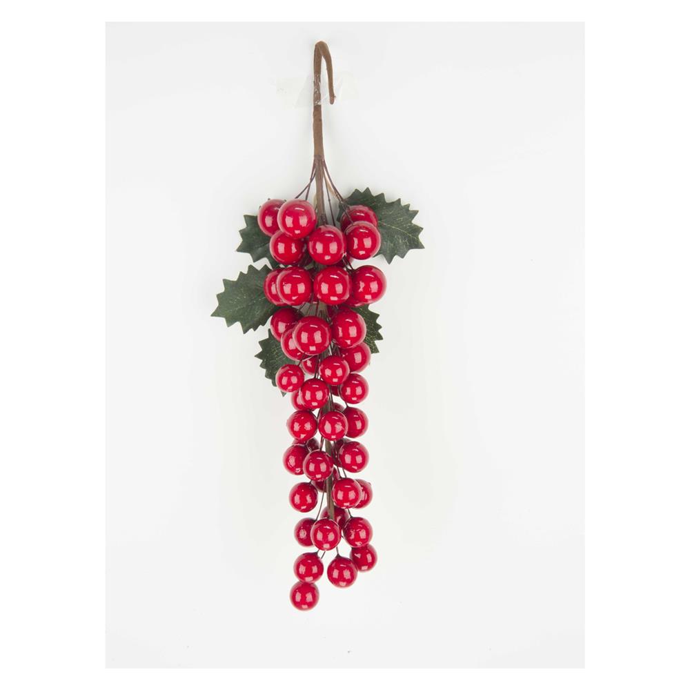 Lei 39874 Tralcio Uva Rossa Nat.Big  12/36  38Cm