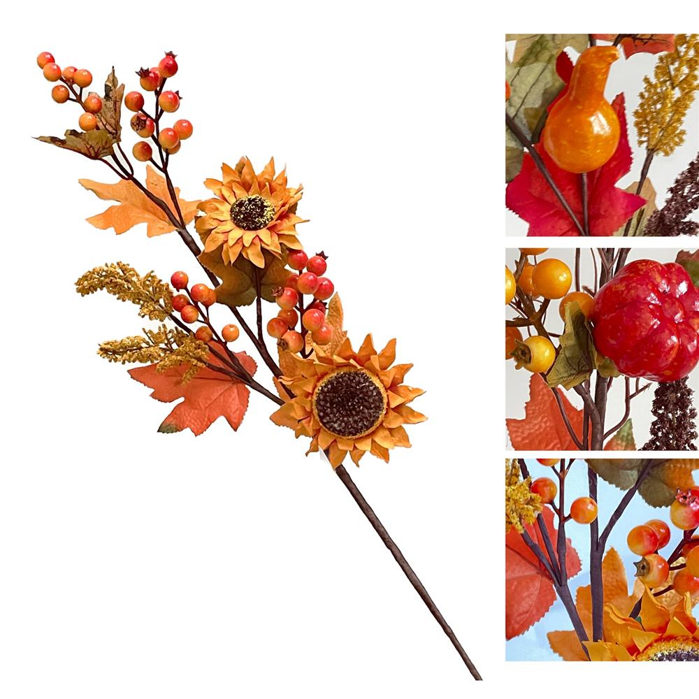 Lei 58926 Stelo Autumn Orange 70Cm 3 Ass. - Arancione - Fiori | Mikasa