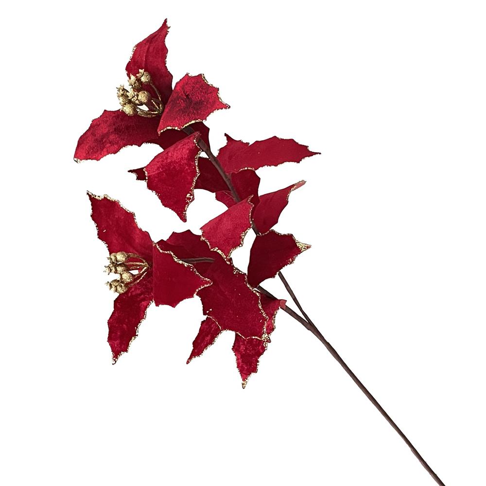 Lei 59017 Stelo Red Gold Berry 74Cm