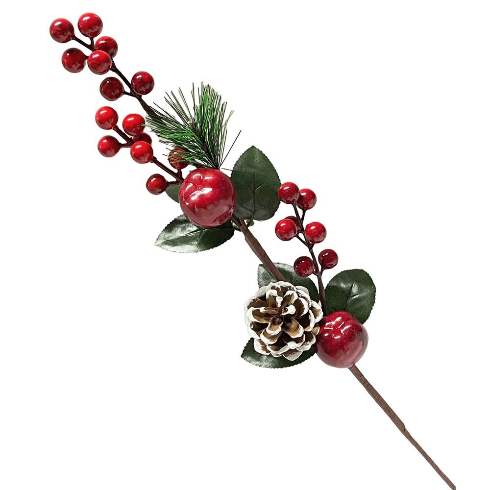 Lei 60334 Stelo Bacche Pigne E Melograno Xmas 58Cm