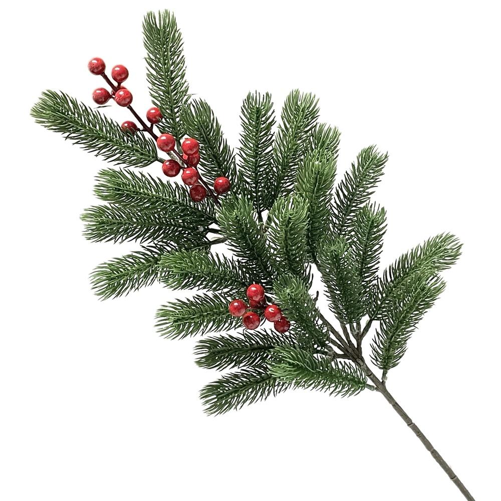 Lei 60339 Stelo Pino Thick Con Bacche Xmas 61Cm