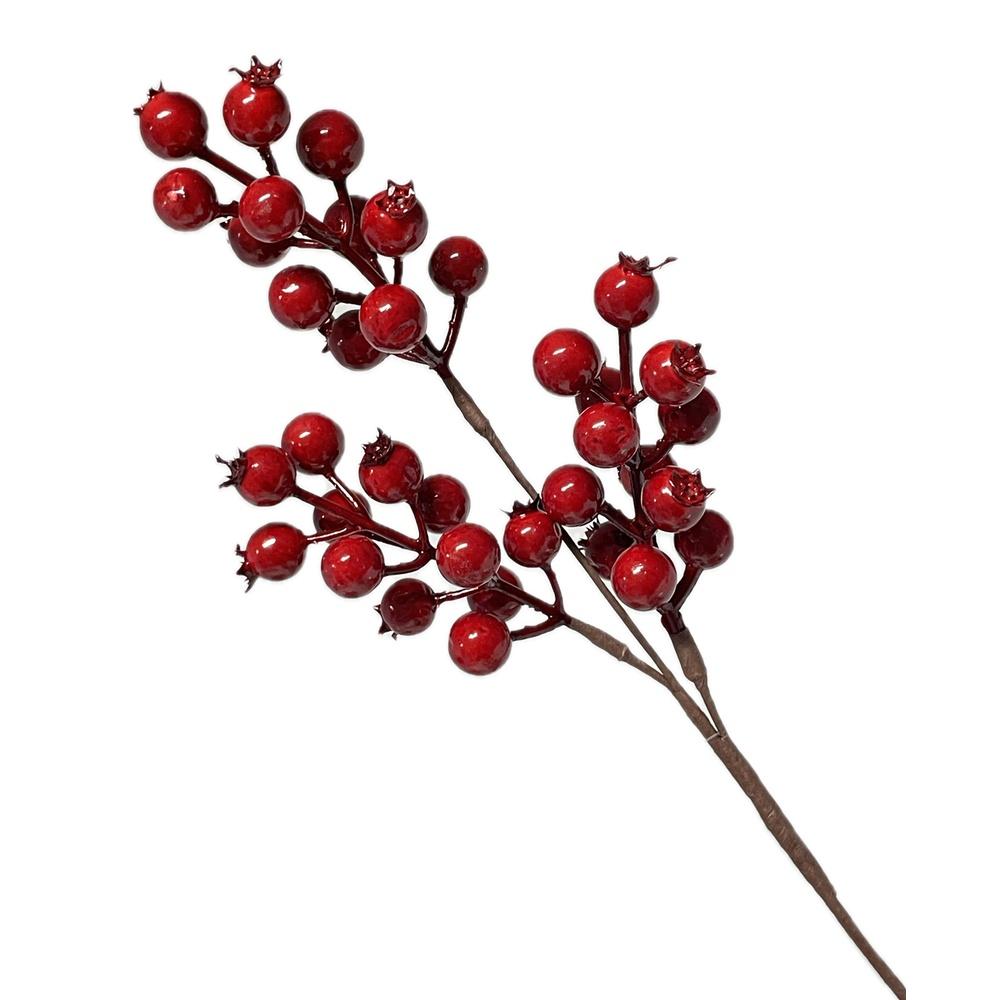 Lei 60342 Pick Ramo Melograno Xmas 34Cm - Rosso - Fiori (Natale) | Mikasa