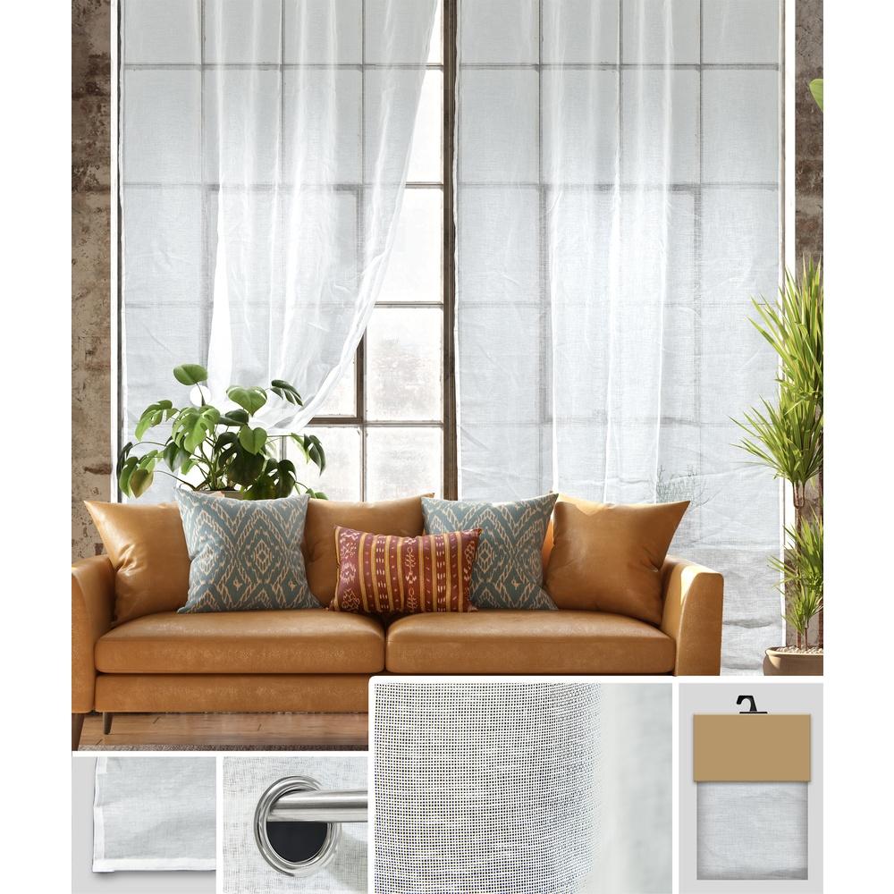 Len 60732 Tenda Priscilla Off White 140*280Cm