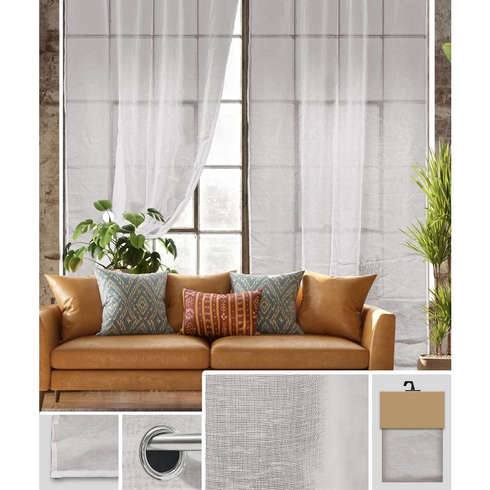 Len 60736 Tenda Priscilla Argento 140*280Cm
