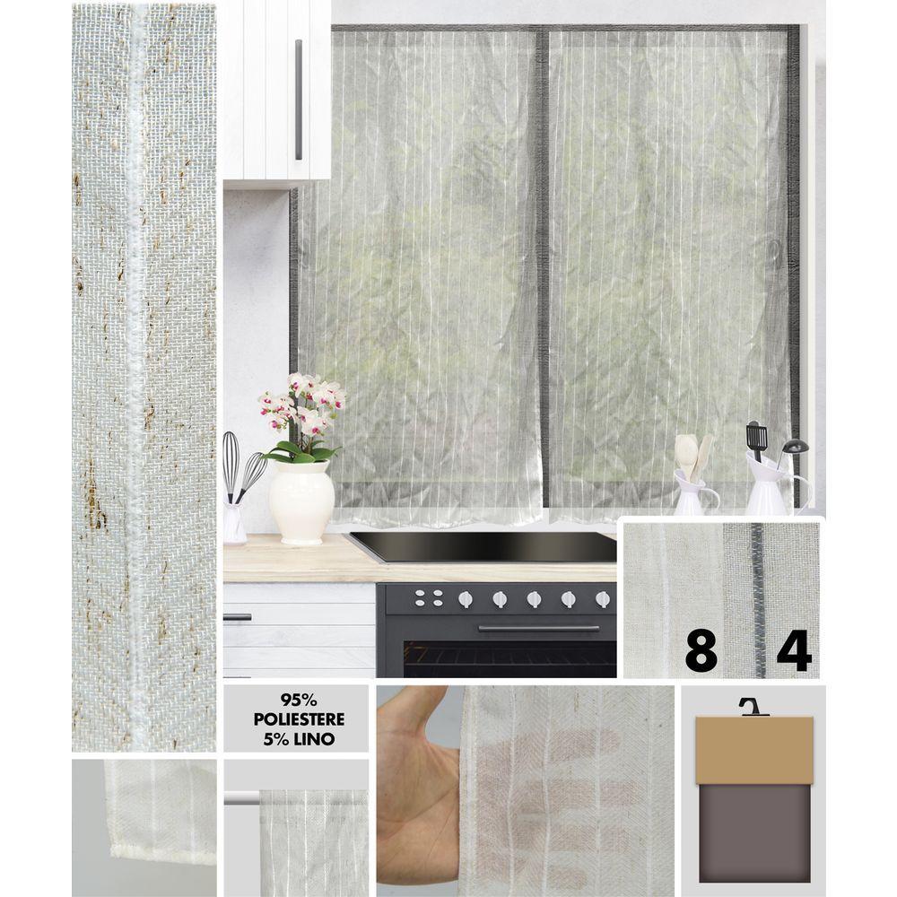 LEN 62646 Coppia Tendine Linetta 2 X 60*150Cm 2 Ass.