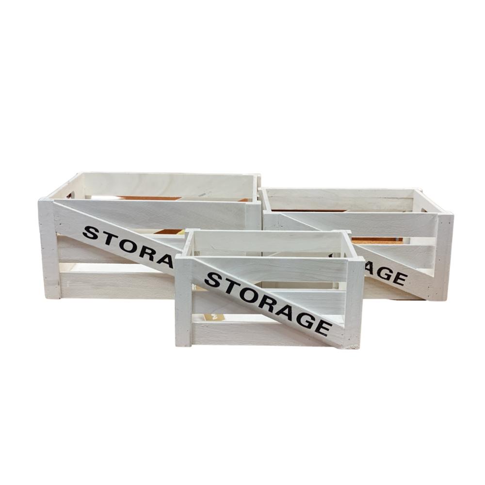LIN 57377-P-BIANCO CASSETTA STORAGE CLASSIC SMALL  26*16*14CM (57531) - Bianco - Cassette | Mikasa