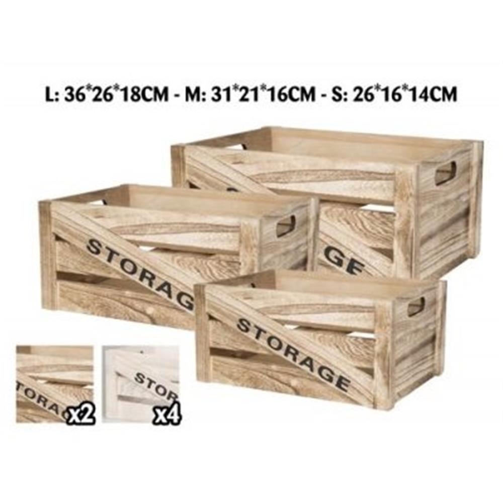 Lin 57377 Set 3 Cassetta Storage Classic 2Ass. - Cassette | Mikasa