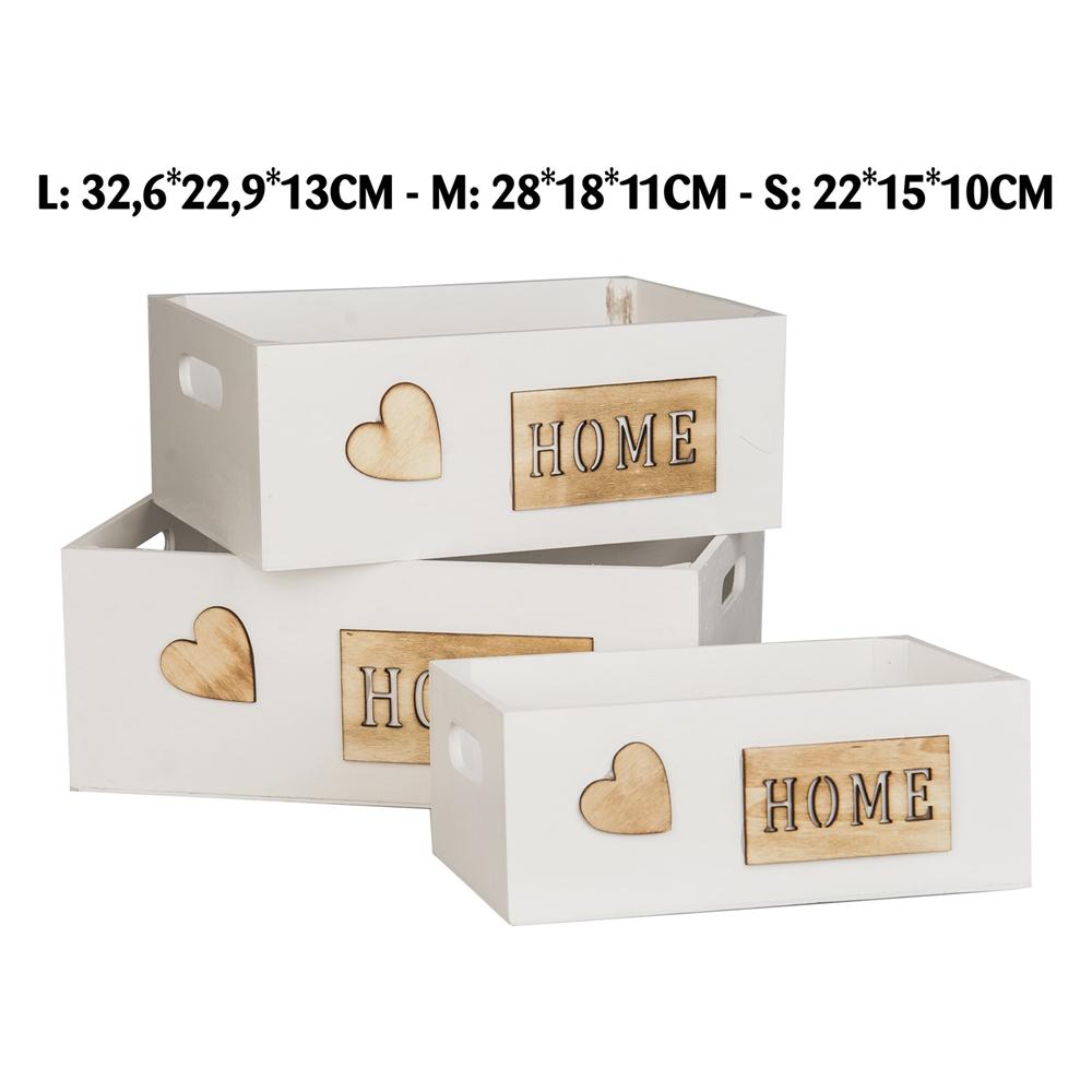 LIN 57383-G CASSETTA CUORE BIANCA 33*23*13CM - Bianco - Cassette | Mikasa