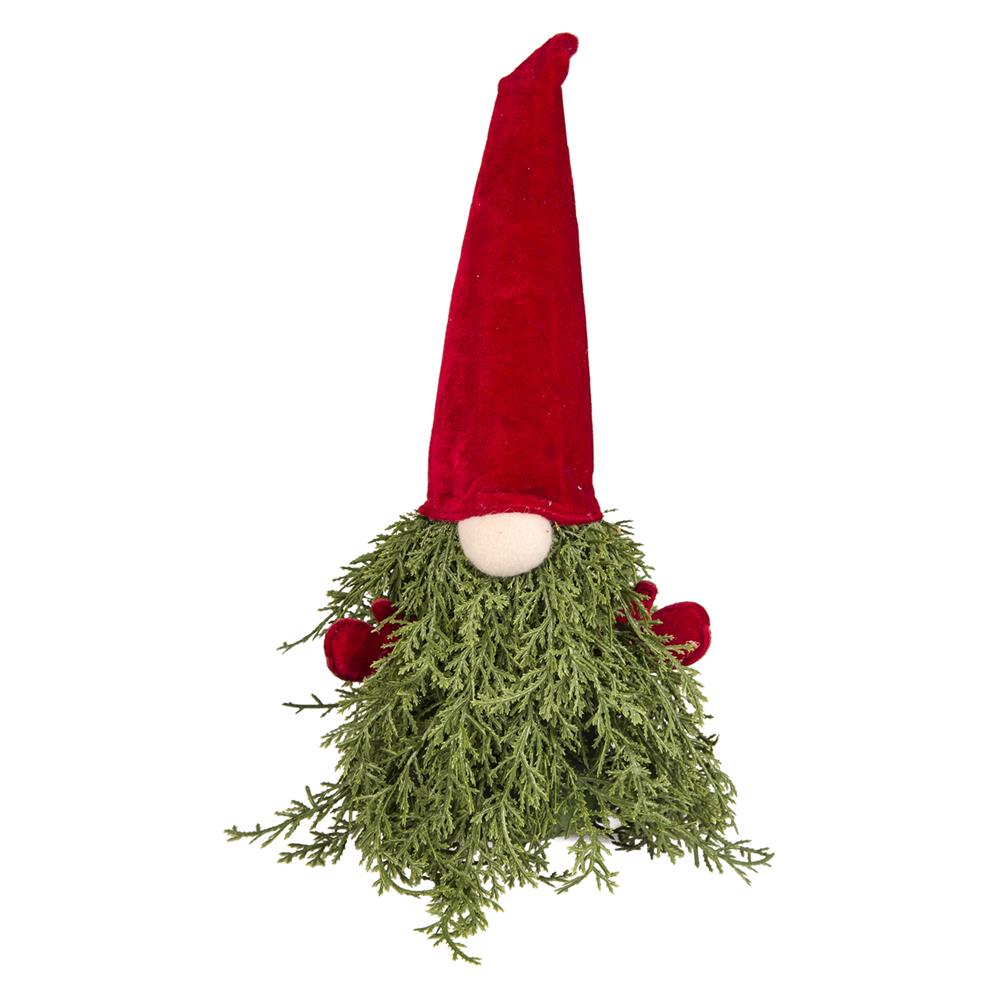 Liy 56583 Deco Albero Elfo Verde Cappello Rosso 33Cm