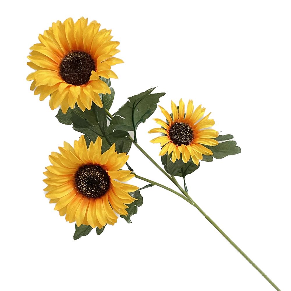 Liy 59829 Stelo Girasole Tre Fiori 64Cm 24/72 - Tessuto - Fiori | Mikasa