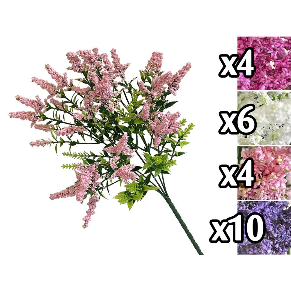 Liy 59833 Bush Gypsophila 5 Fiori 35Cm 4 Ass. 24/120