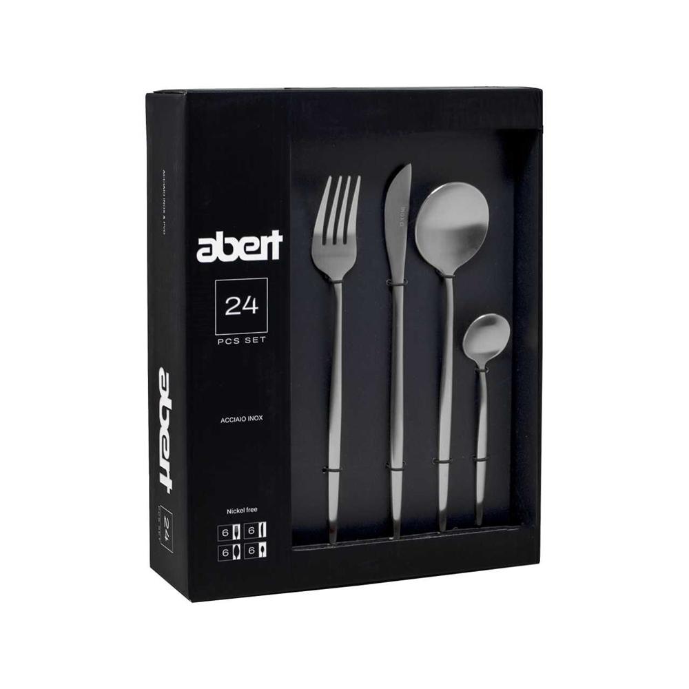 Serv.24Pz Porto Inox 18/C C/Elegant - Acciaio Inox - Posate | Mikasa