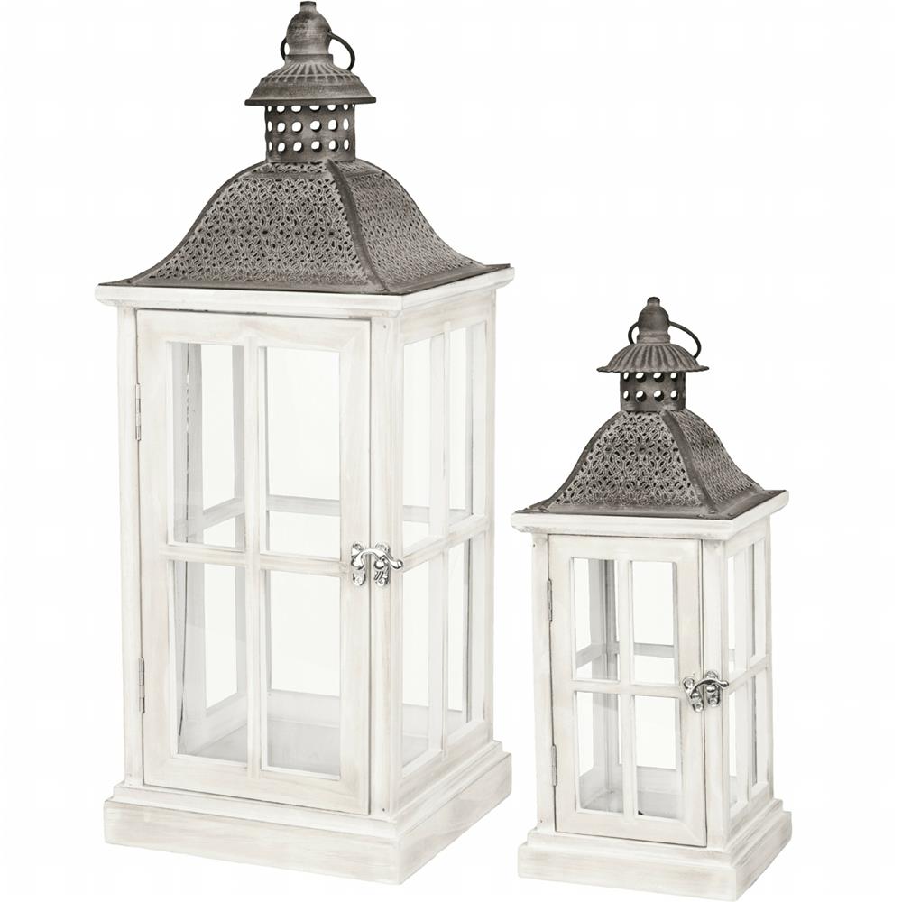 Lt 54346-P Lanterna Matera White 15*15*36Cm (55051)