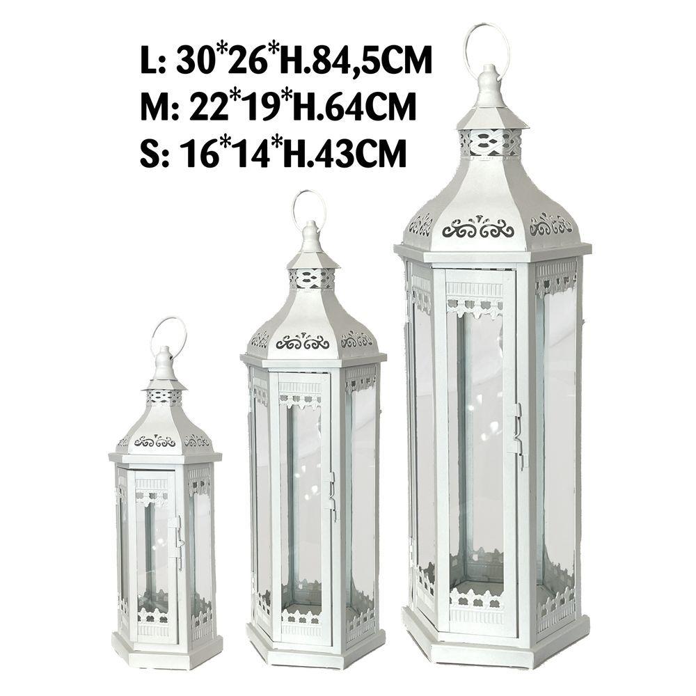 Lt 60198 S/3 Lanterne Fes White