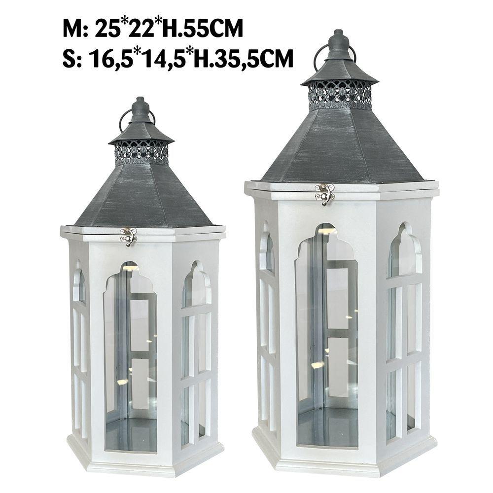 Lt 60217 S/2 Lanterne Charlotte White