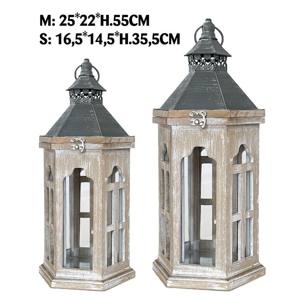 Lt 60218 S/2 Lanterne Charlotte White