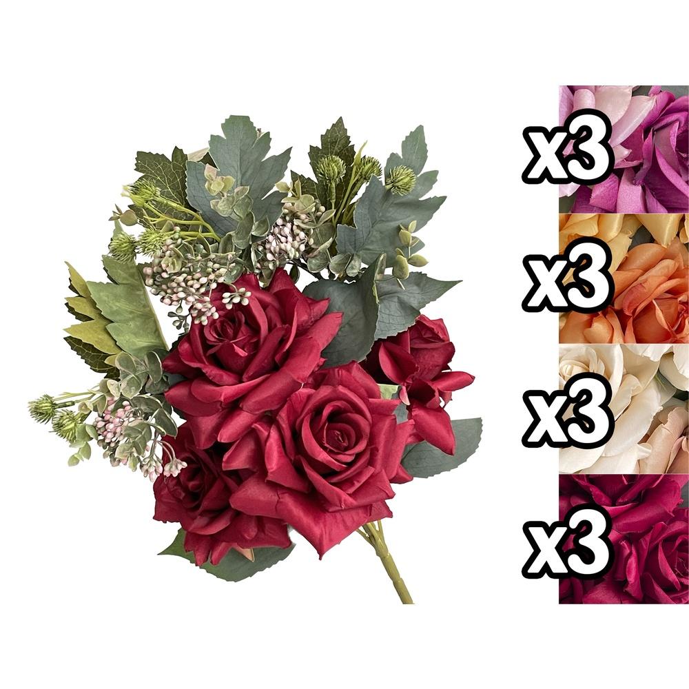 Lus 60056 Bush Rose Elegant Frontale 50Cm 4 Ass.