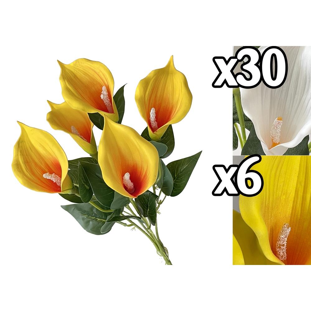 Lus 60066 Bush Calle Mini 5 Fiori 36Cm 2 Ass.