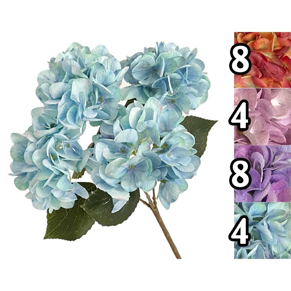 Lus 60526 Mazzo 5 Ortensie Basil H.45Cm 4 Ass.