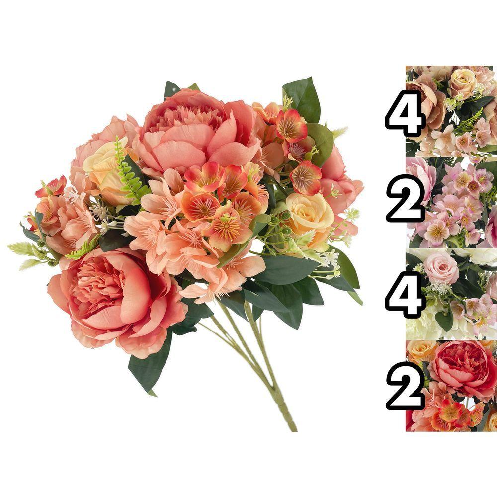LUS 62081 Bouquet Splendent Peonie 57Cm 4 Ass.