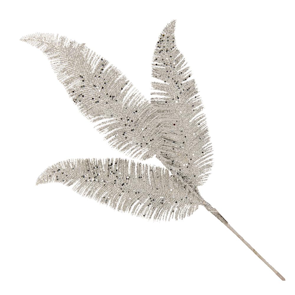 Luv 57537 Stelo Felce Glitter Silver 60Cm