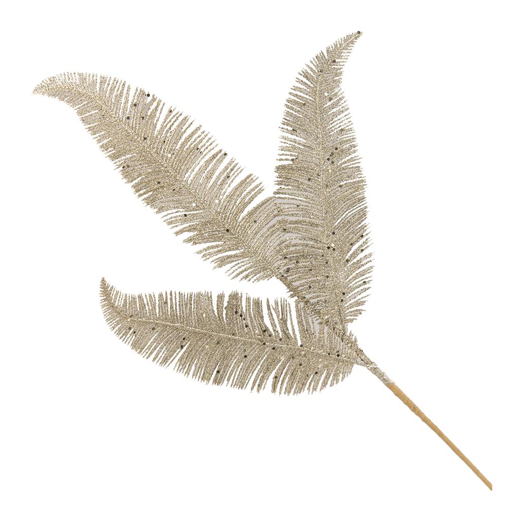 Luv 57539 Stelo Felce Glitter Champagne 60Cm