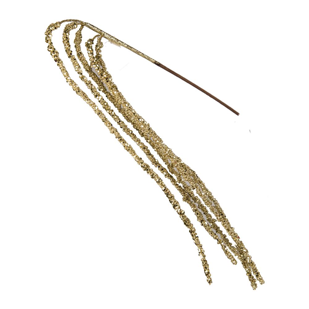 Luv 57553 Stelo Pendente 5 Rami Glitter Gold 100Cm