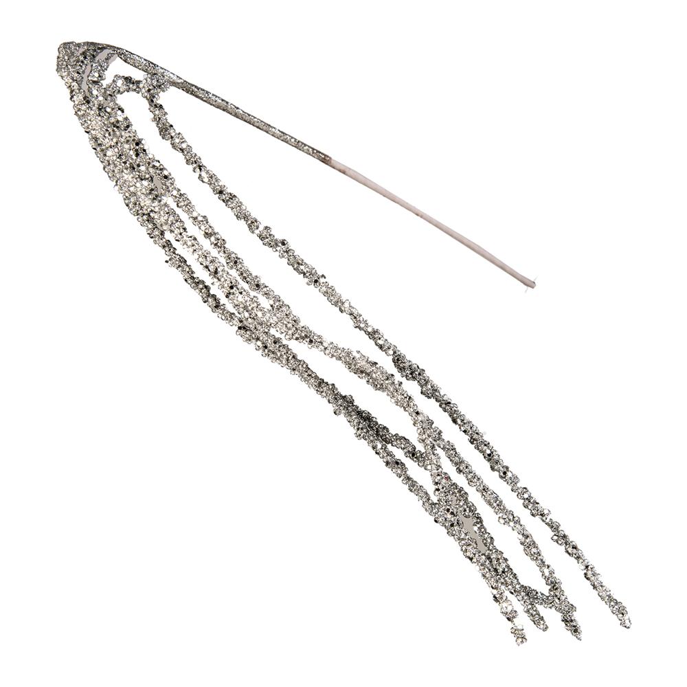 Luv 57554 Stelo Pendente 5 Rami Glitter Silver 100Cm