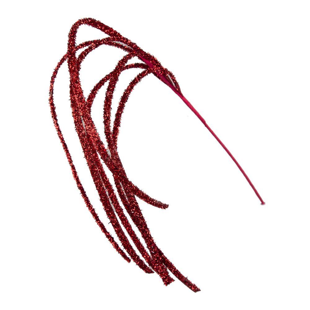 Luv 57559 Stelo Pendente 6 Rami Glitter Red 100Cm