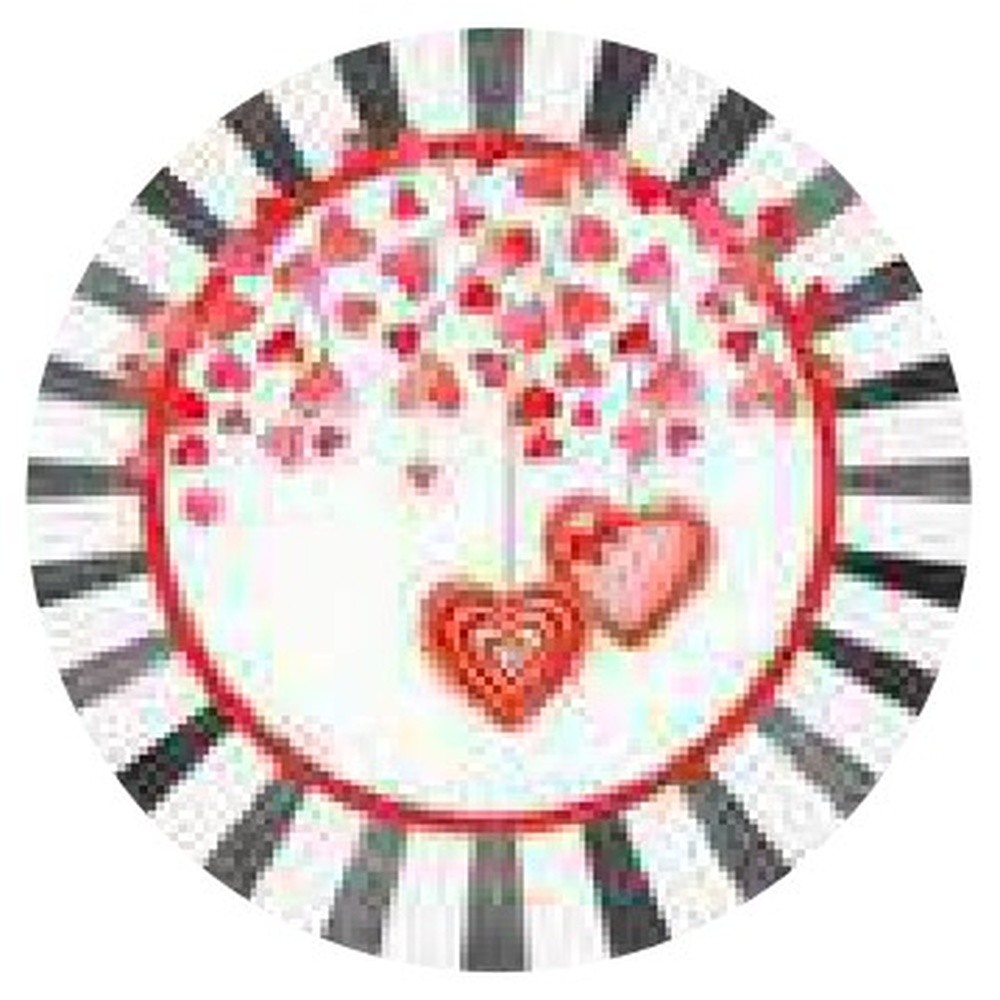 Sottopiatto Rivestito Secret Love Set 2 Pz D.36 Var.03 03