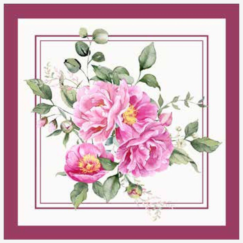 Centrotavola Peony Cm.95X95 Rosa 05 - Rosa - Centrini | Mikasa