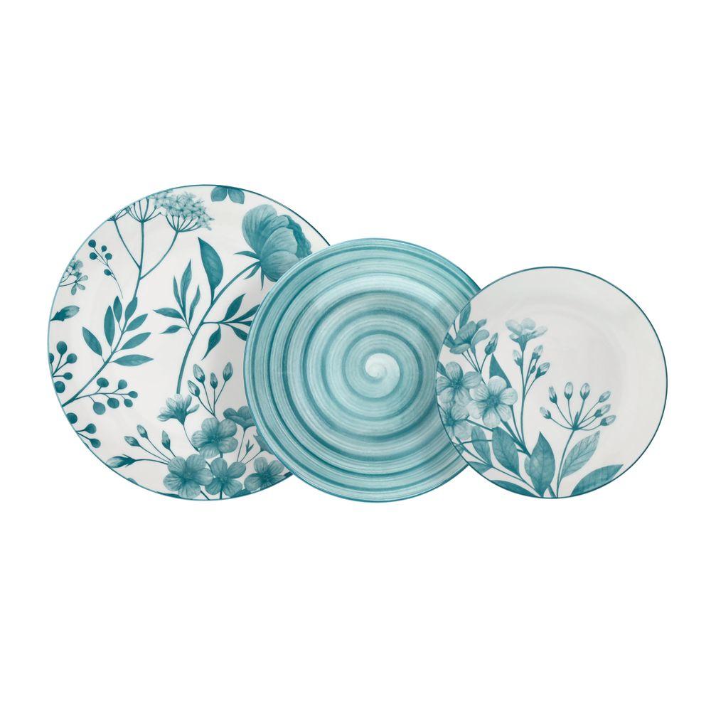 Serv. Tavola 18 Pz             Madison Coralie Teal - Servizio Piatti | Mikasa
