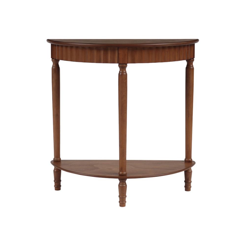Mob 59844 Mezzaluna Coloniale Color Noce 71*30*71Cm - Legno Marrone - Consolle | Mikasa