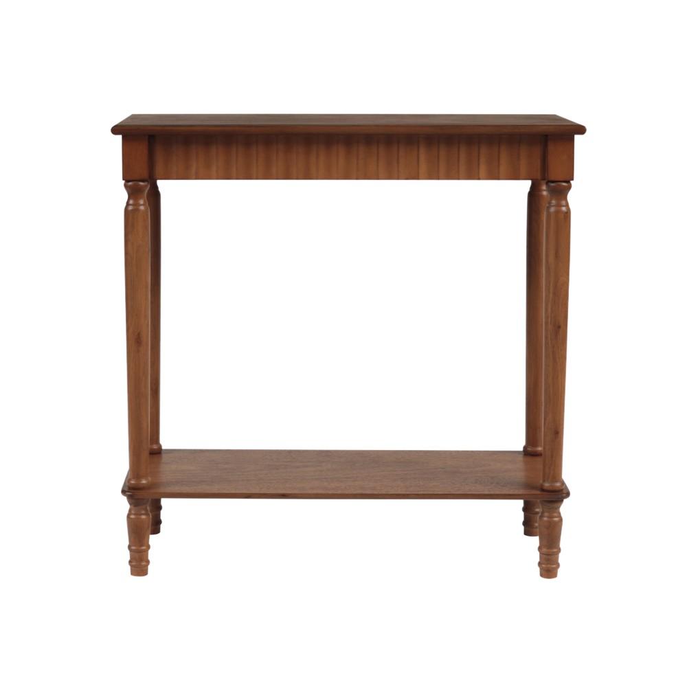 Mob 59846 Tavolo Coloniale Rett. Color Noce 71*30*71Cm - Legno Marrone - Tavoli | Mikasa