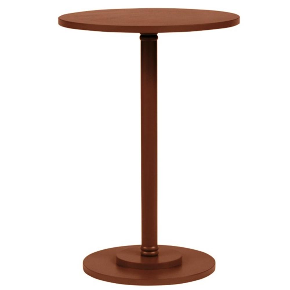 Mob 59854 Tavolino Tondo Col. Noce 43*43*61Cm - Legno Marrone - Tavolini | Mikasa