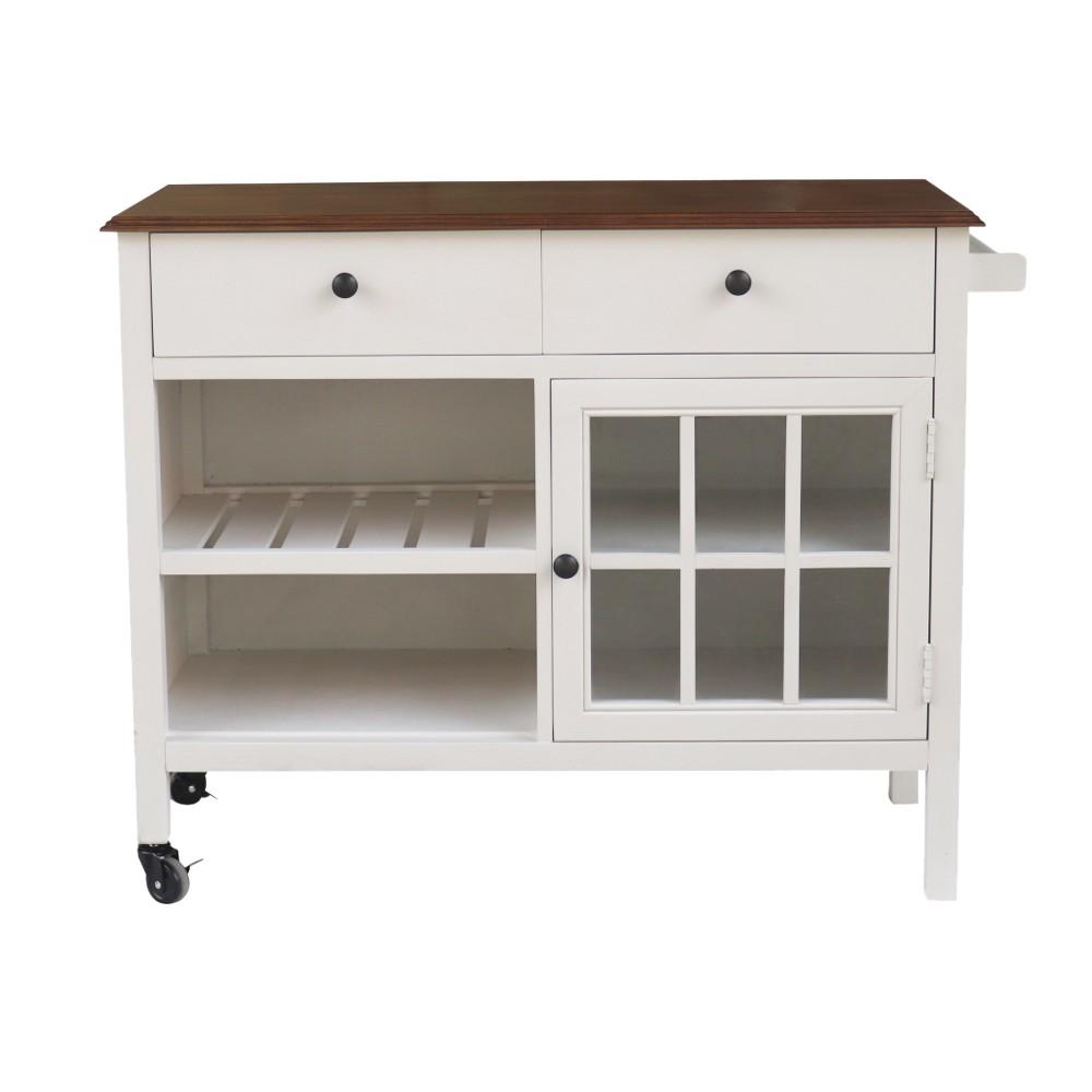 Mob 59859 Mobiletto Carrello Coloniale 96*40*75Cm