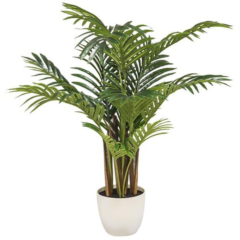 Nic 57162 Pianta Palma Vaso Bianco 60Cm