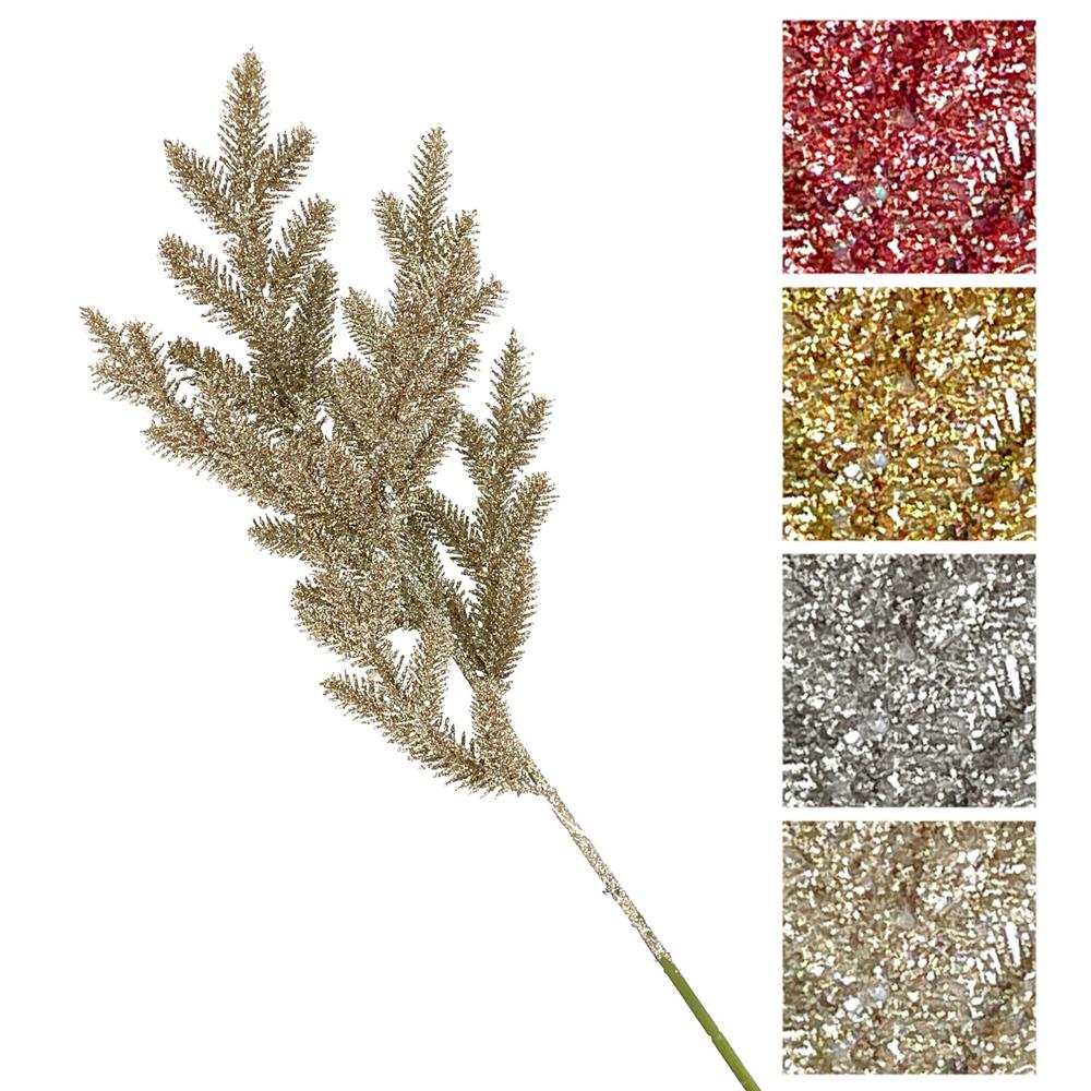 Nic 59503 Ramo Abete Glitter Xmas 40Cm 4 Ass.