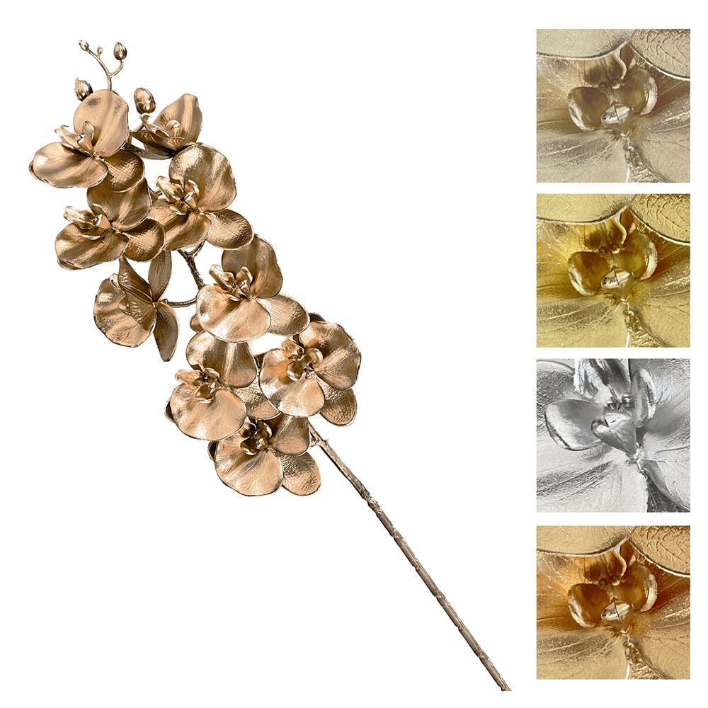 Nic 59513 Stelo Orchidea Xmas Metallic 76Cm 3 Ass.