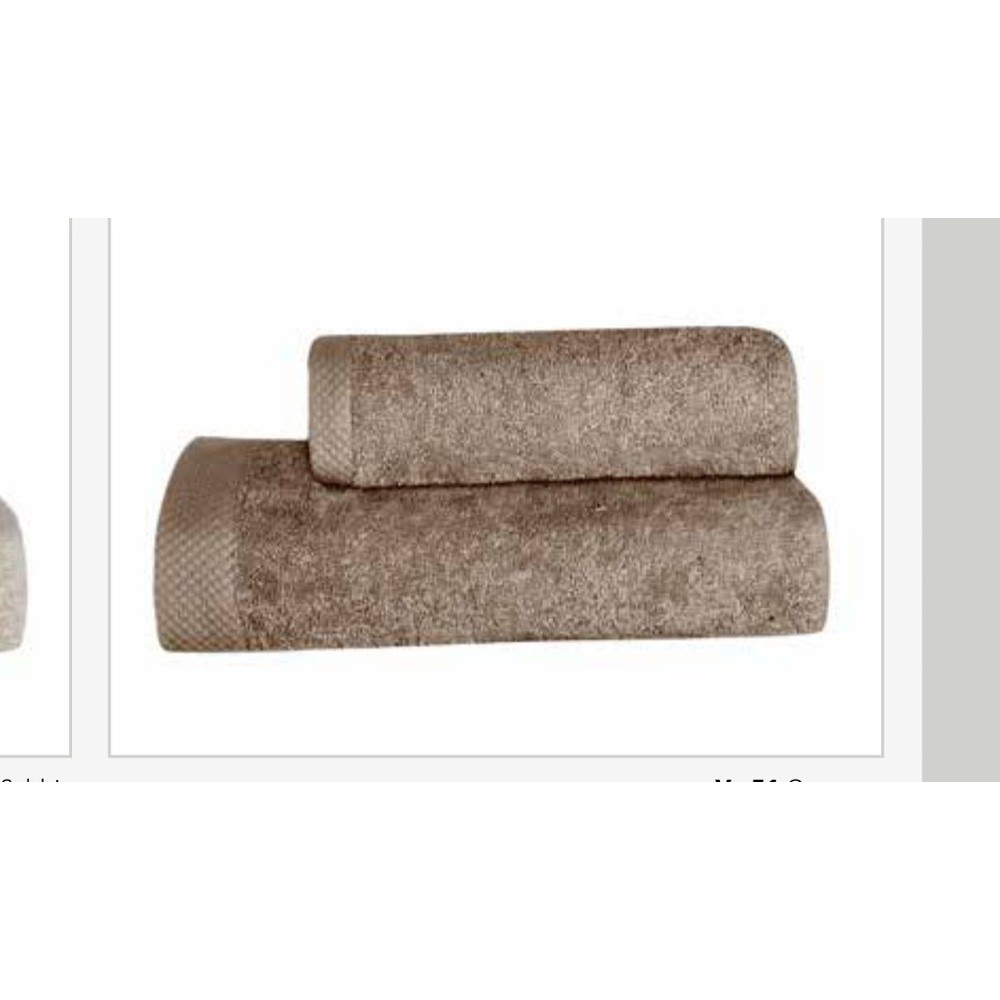 Spugna Nuvola Coppia Tinta Unita Cm.40X60 + 60X100 Gr.550 Castagna 51 - Cotone Marrone - Asciugamani | Mikasa