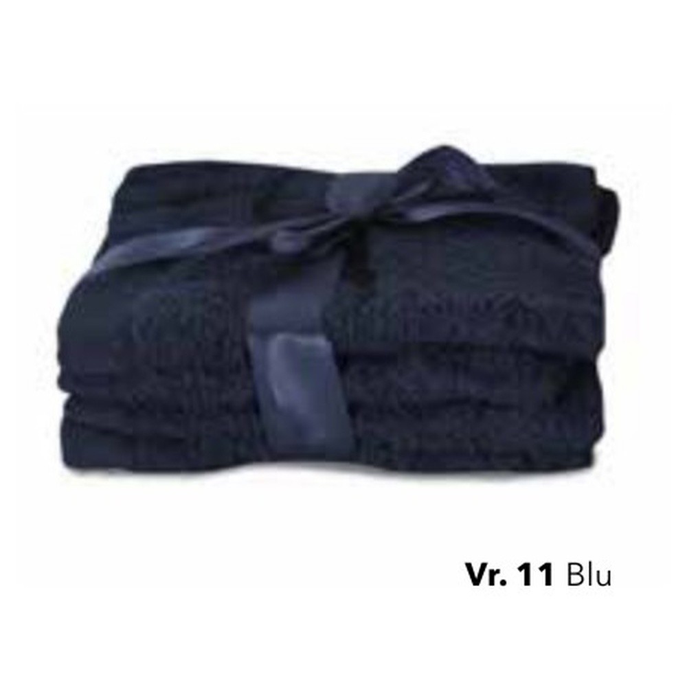 Lavette Spugna Nuvola Cm.30X30 Set 5 Pz Gr.420 Blu 11 - Cotone Blu - Asciugamani | Mikasa