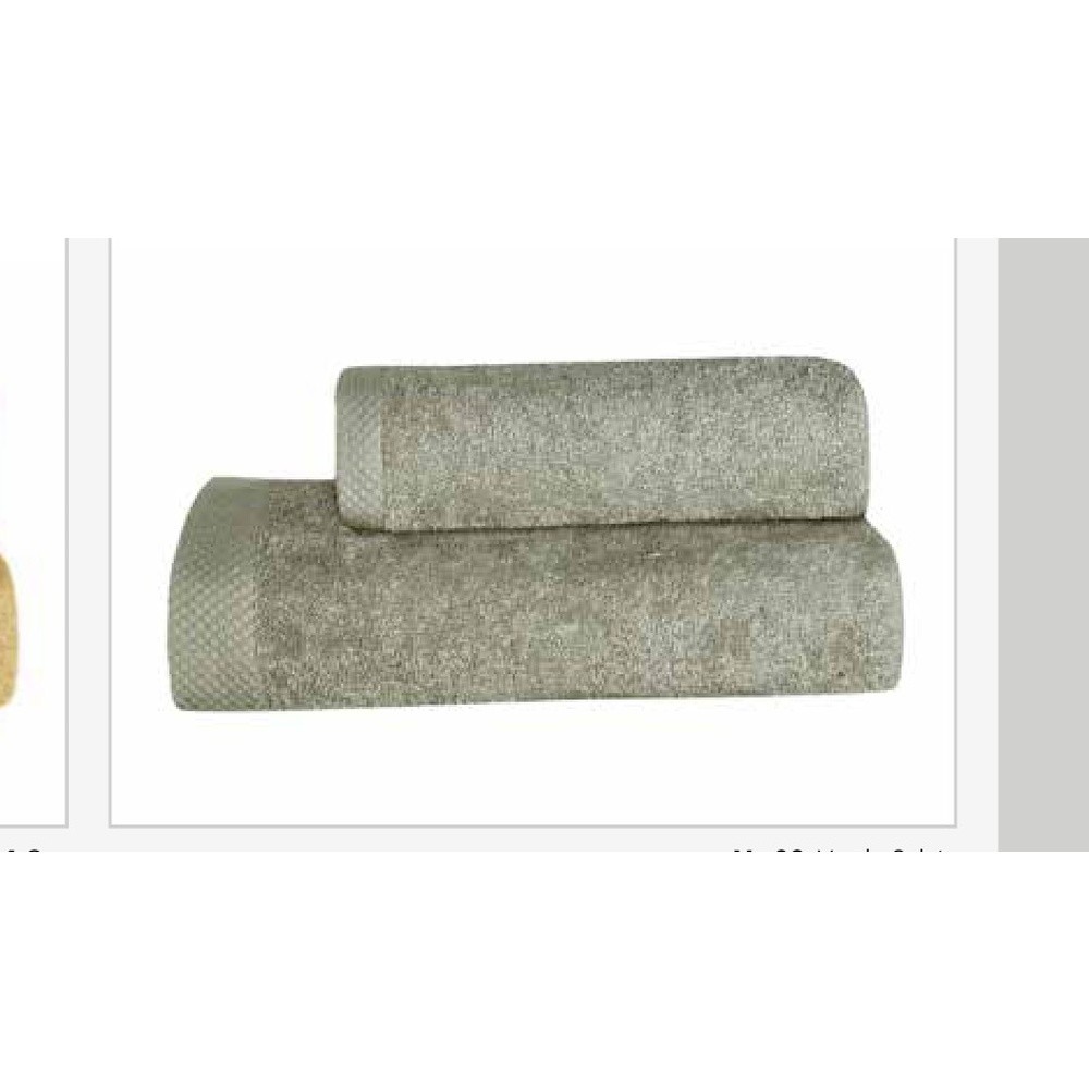 Telo Bagno Spugna Nuvola Tinta Unita Cm.100X150 Gr.550 Verde Salvia 08
