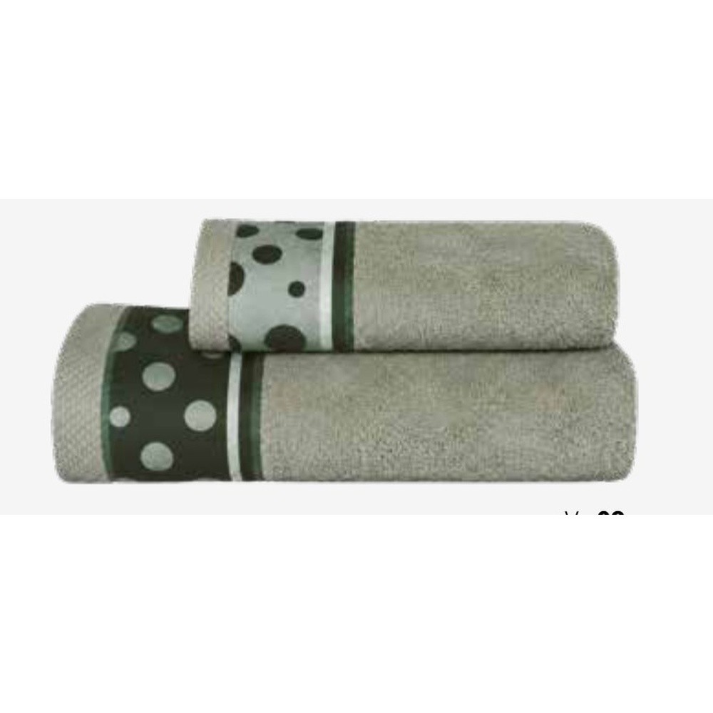 Spugna Pois Coppia Cm.40X60 + 60X100 Gr.550 Verde 09