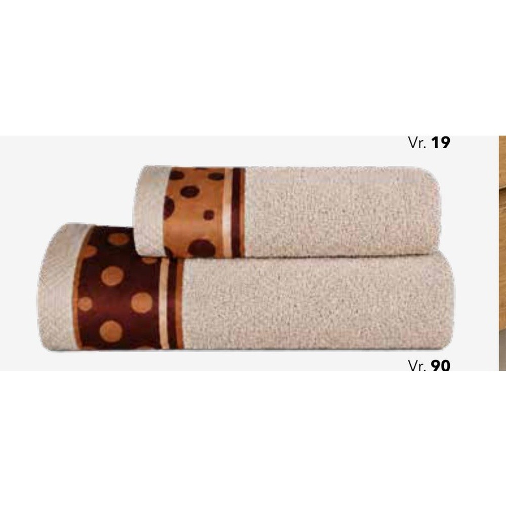 Spugna Pois Coppia Cm.40X60 + 60X100 Gr.550 Cotto 90