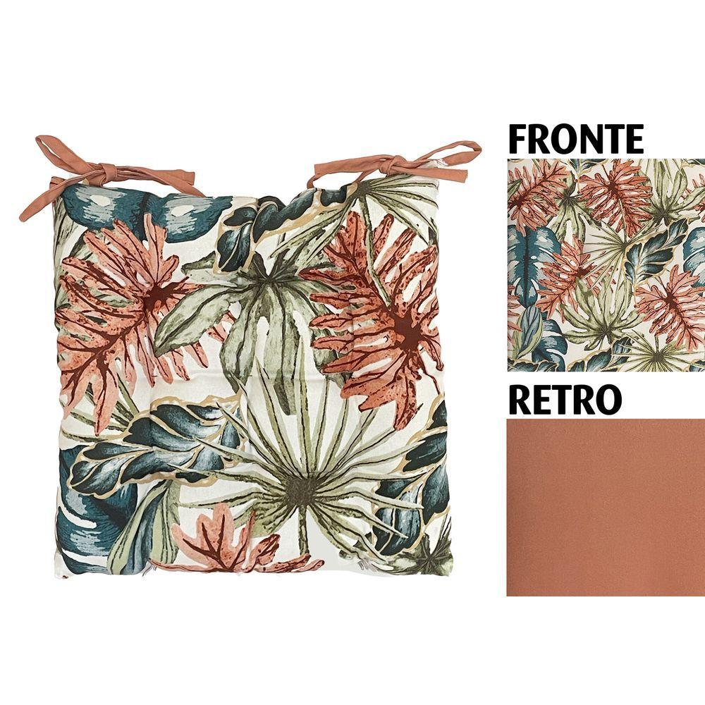 Oce 60286 Cuscino Da Sedia Tropical Double Face 40*40Cm 1/16 - Tessuto non Tessuto - Cuscini Giardino | Mikasa