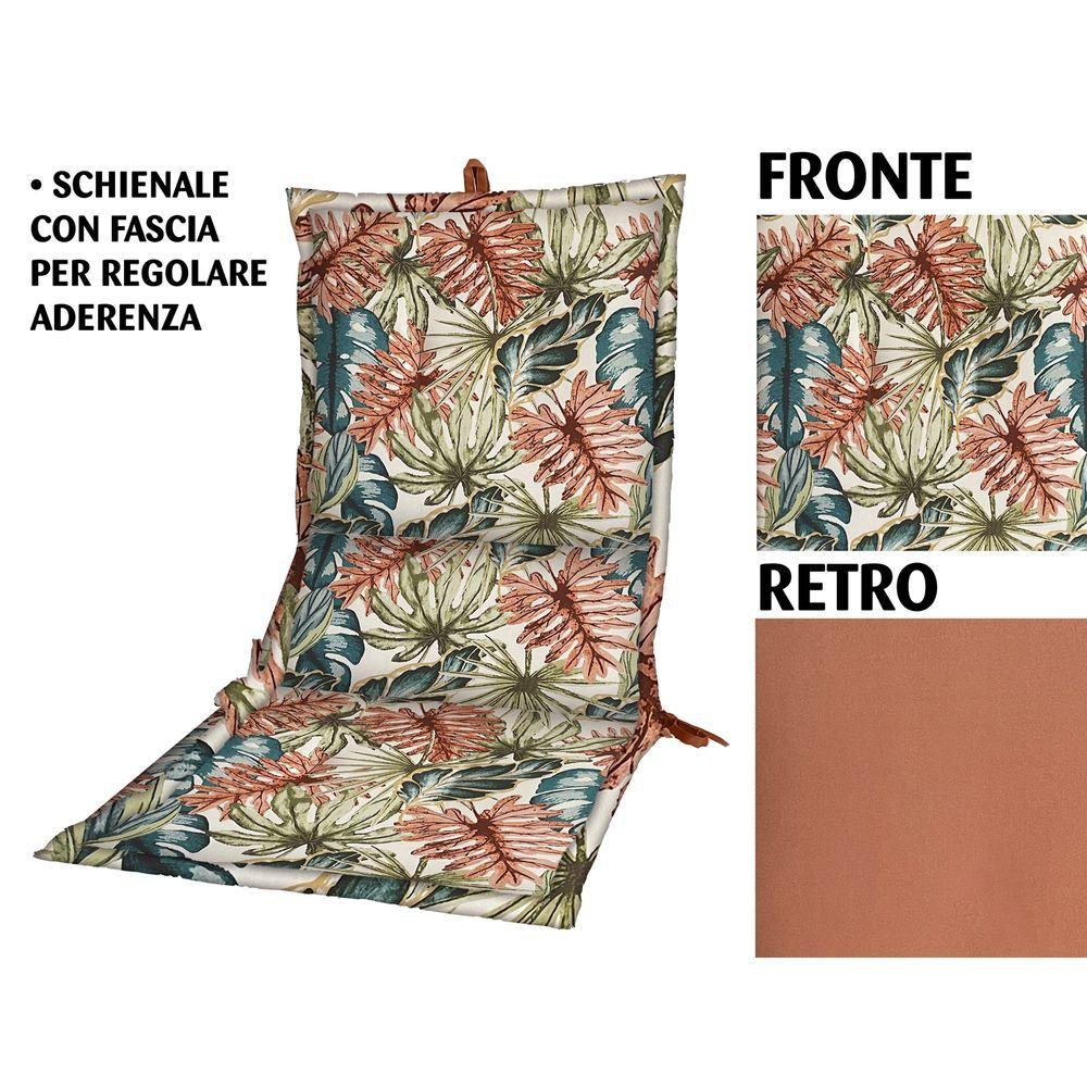 Oce 60292 Cuscino Da Sdraio Tropical Double Face 43*112*3,5Cm 1/6 - Tessuto non Tessuto - Cuscini Giardino | Mikasa
