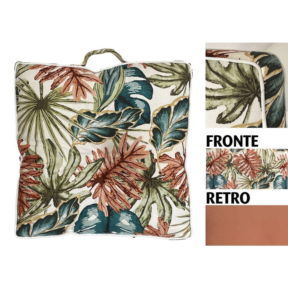 Oce 60299 Cuscino Spesso Tropical Double Face 60*60Cm 1/12 - Tessuto non Tessuto - Cuscini Giardino | Mikasa