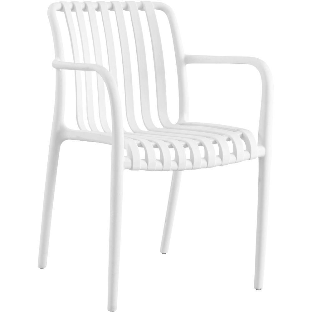 OVA 62743 Sedia Da Esterno Con Braccioli White 55*58*81 Cm - Bianco - Sedie | Mikasa