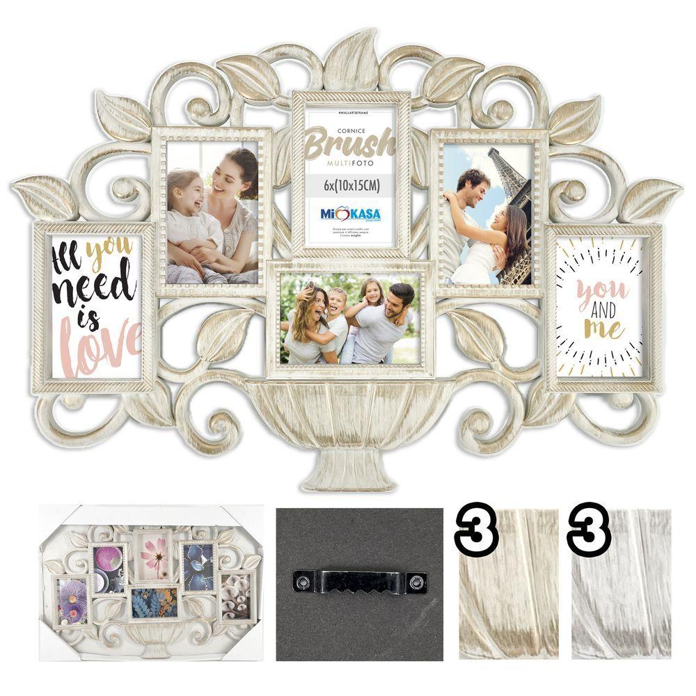 Pp 61980 Cornice Brush Floral 6 10X15Cm 2 Ass.